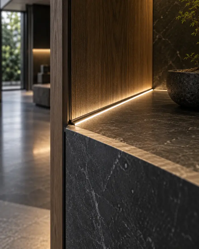 Ruban LED intégré dans un profilé en aluminium